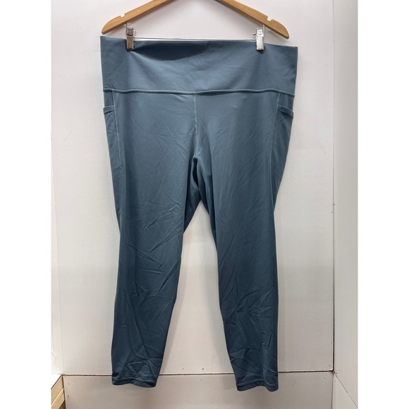 Athleta Pants - Athleta Salutation Stash 7/8 Leggings Slate Blue High Rise Yoga Pants Womens 2X